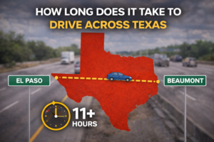 how long does it take to drive across texas