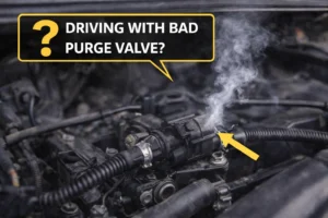 driving with bad purge valve