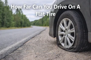 how far can you drive on a flat tire