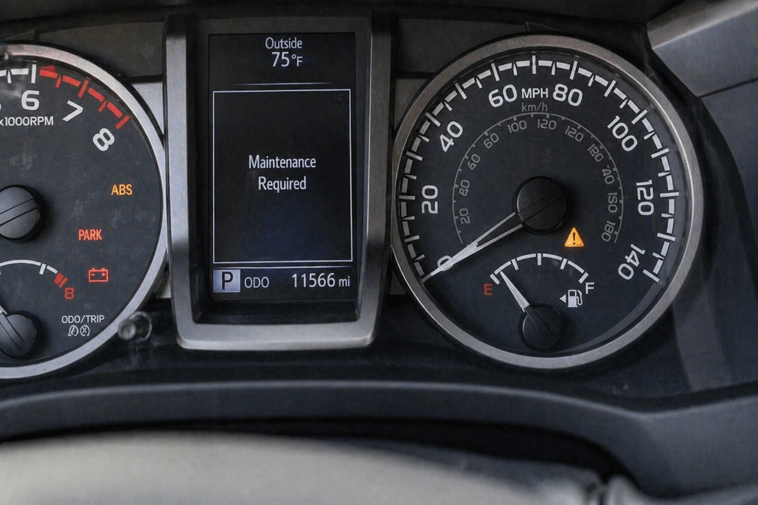 reset maintenance light toyota tacoma